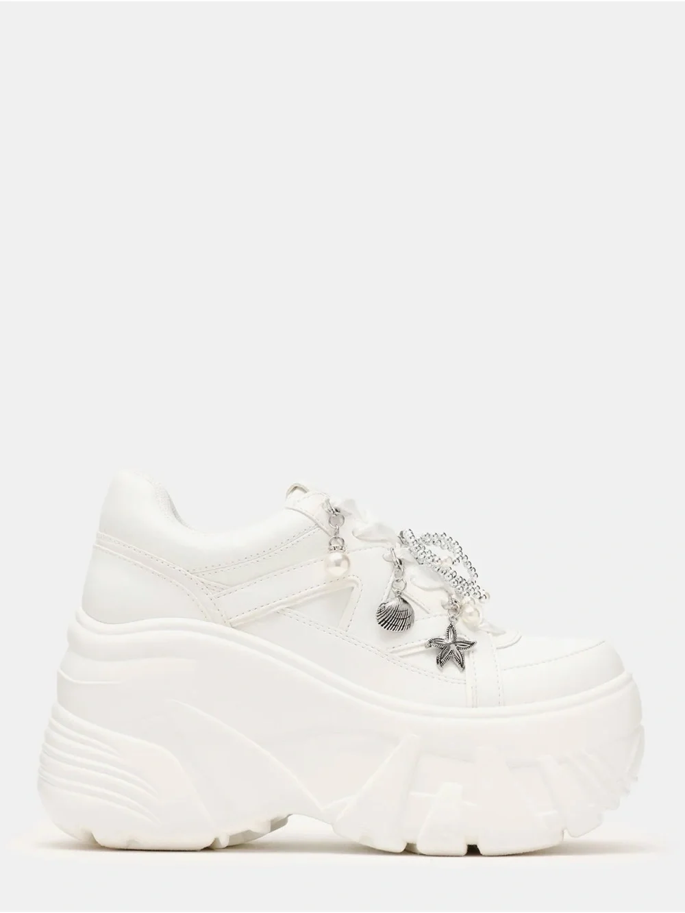 Steve Madden FIFI White | Platform Charm Sneakers